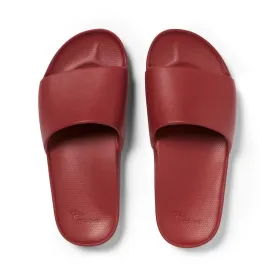 Archies Arch Support Slide Sangria Red