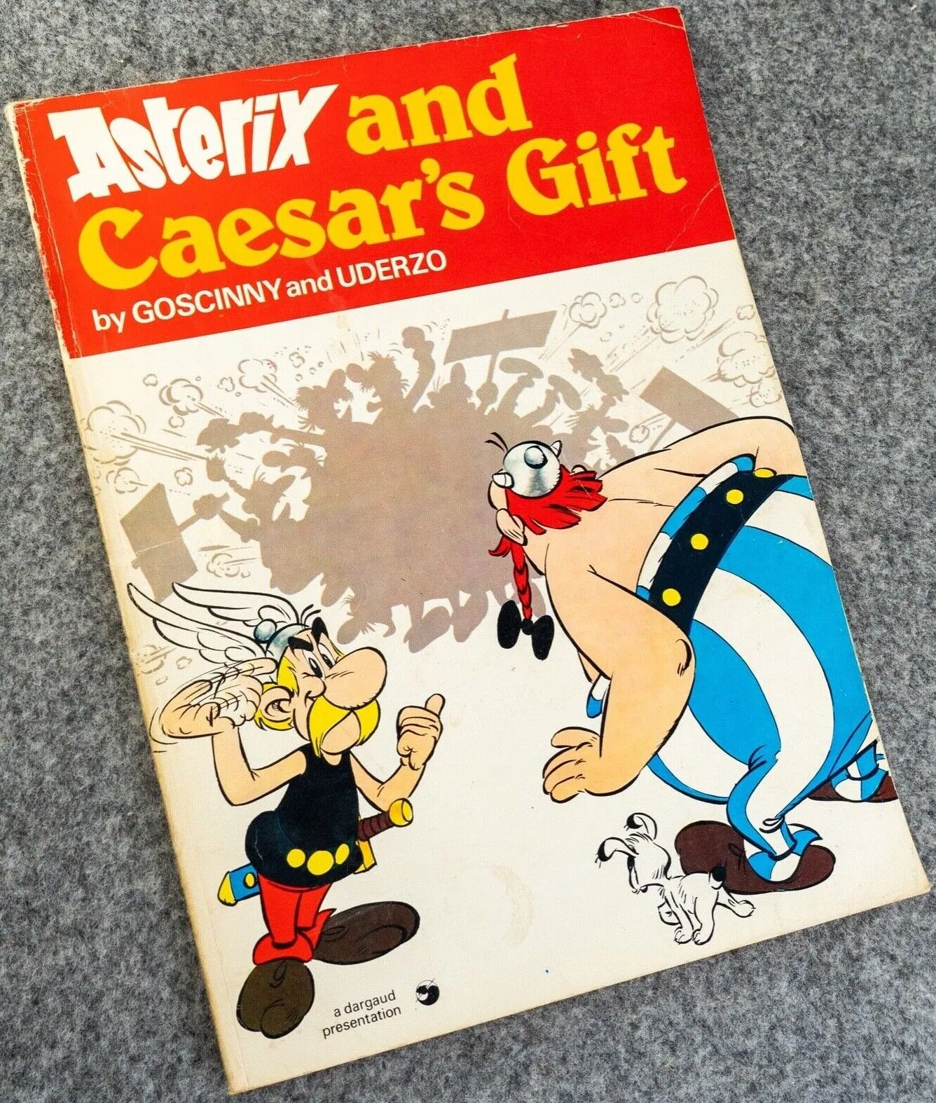 Asterix & Caesar’s Gift - 1970s Hodder/Dargaud UK Edition Paperback Book Uderzo