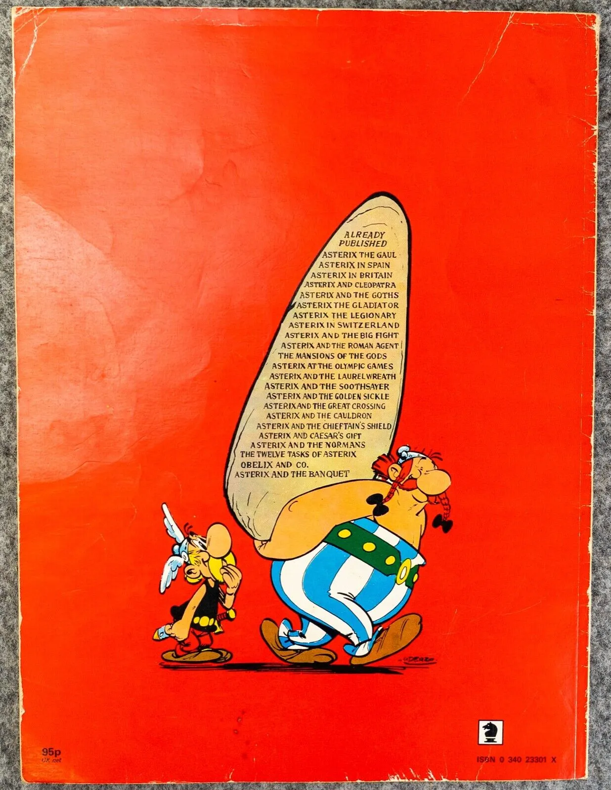 Asterix & Caesar’s Gift - 1970s Hodder/Dargaud UK Edition Paperback Book Uderzo