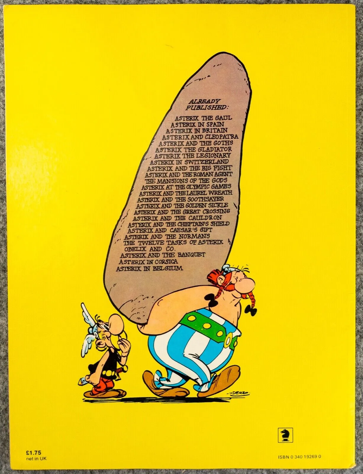 Asterix & the Mansions of the Gods - 1970s Hodder/Dargaud UK Edition Paperback Book Uderzo