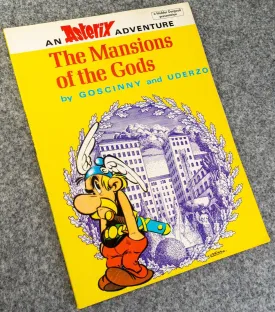 Asterix & the Mansions of the Gods - 1970s Hodder/Dargaud UK Edition Paperback Book Uderzo