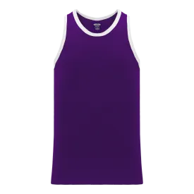 Athletic Knit (AK) B1325M-220 Mens Purple/White League Basketball Jersey