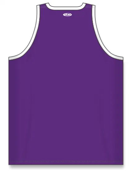 Athletic Knit (AK) B1325M-220 Mens Purple/White League Basketball Jersey