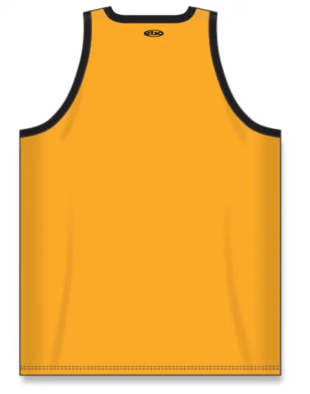 Athletic Knit (AK) B1325Y-213 Youth Gold/Black League Basketball Jersey