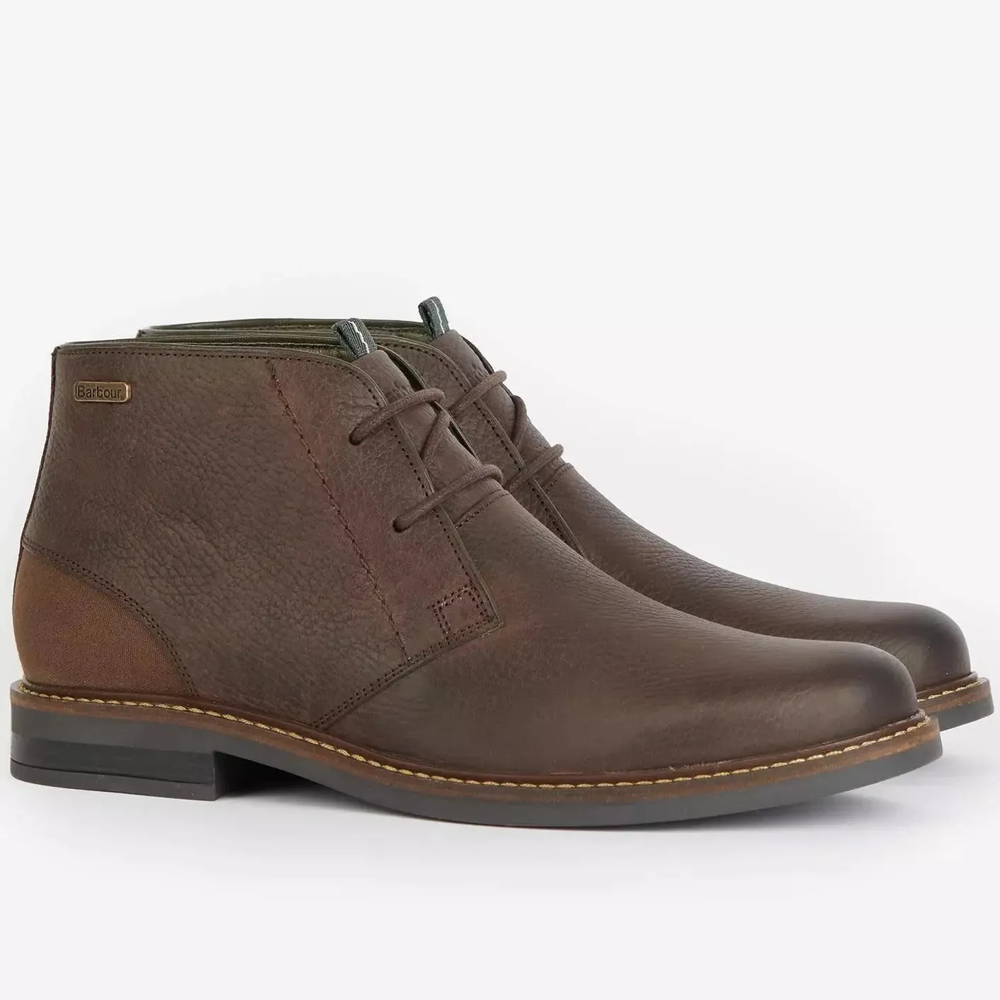 Barbour Boots Redhead Chukka Boots in Mocha Brown Leather - MFO0138BR77