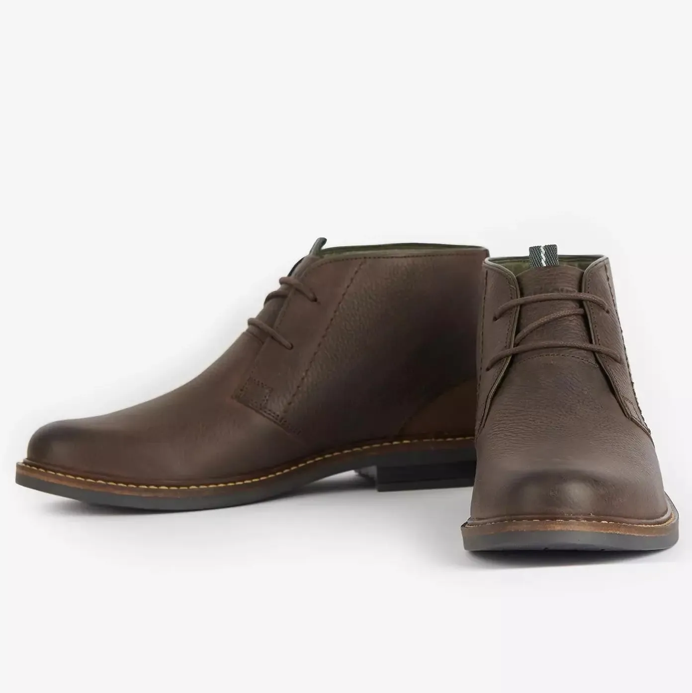 Barbour Boots Redhead Chukka Boots in Mocha Brown Leather - MFO0138BR77