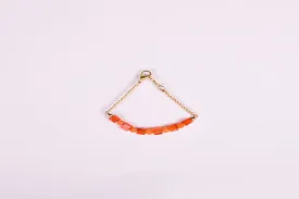 Carnelian Square Chipped Bracelet