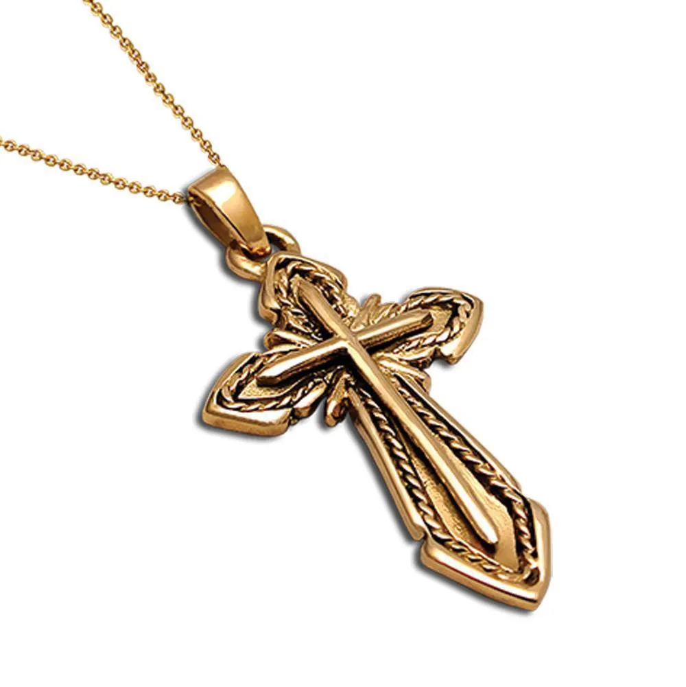 Christening Cross 14k Gold (STX-08)