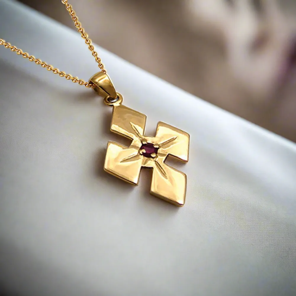 Christening Cross 14k Gold (STX-20)