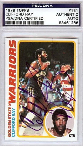 Clifford Ray Autographed 1978 Topps Card #131 Golden State Warriors PSA/DNA #83461286