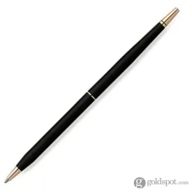 Cross Accessory Ballpoint Pen Replacement for Desk Set in Black with Gold Trim