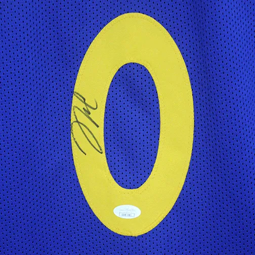 DeMarcus Cousins Autographed "The Bay" Basketball Jersey Blue (JSA)