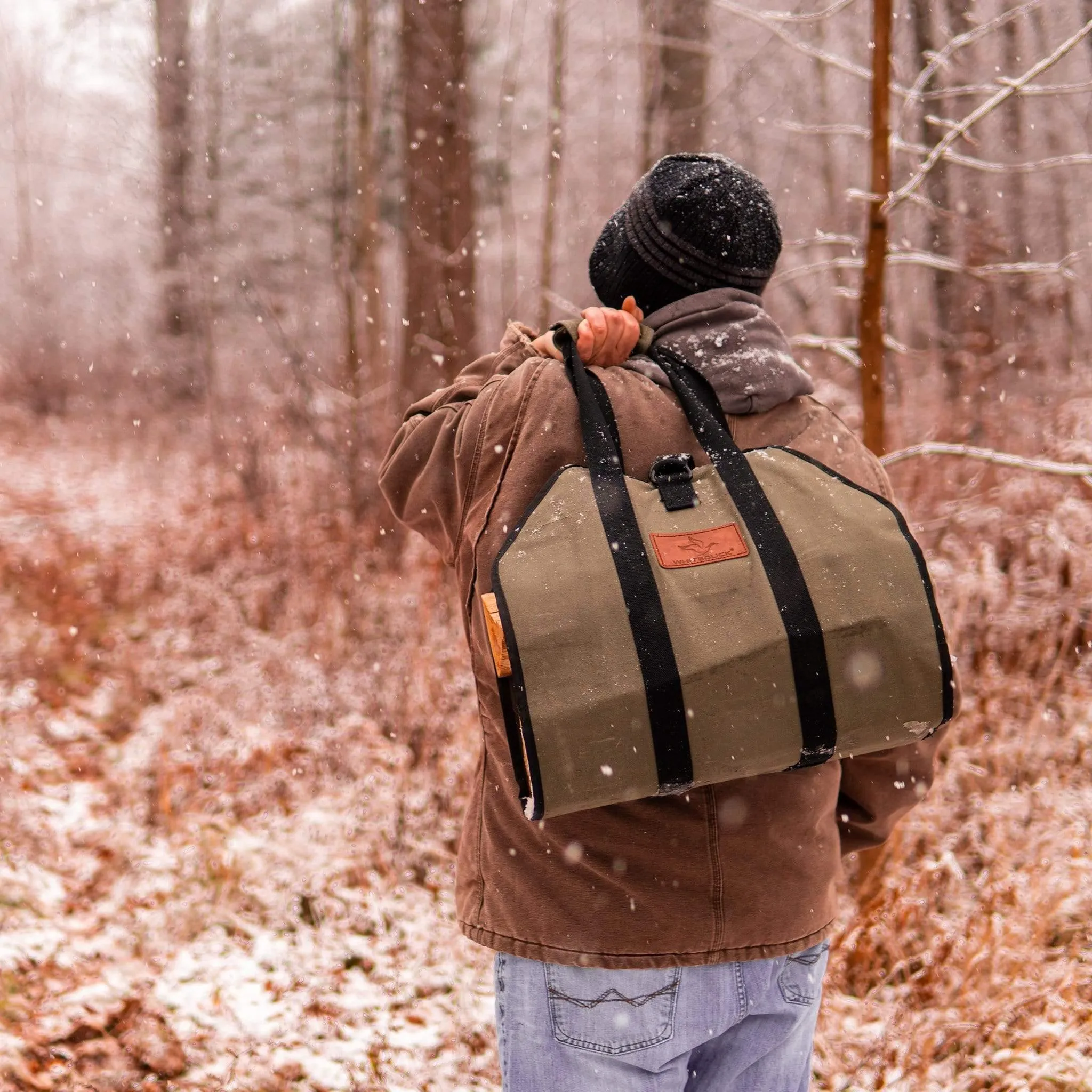 Diamond Shape Canvas Firewood Log Carriers