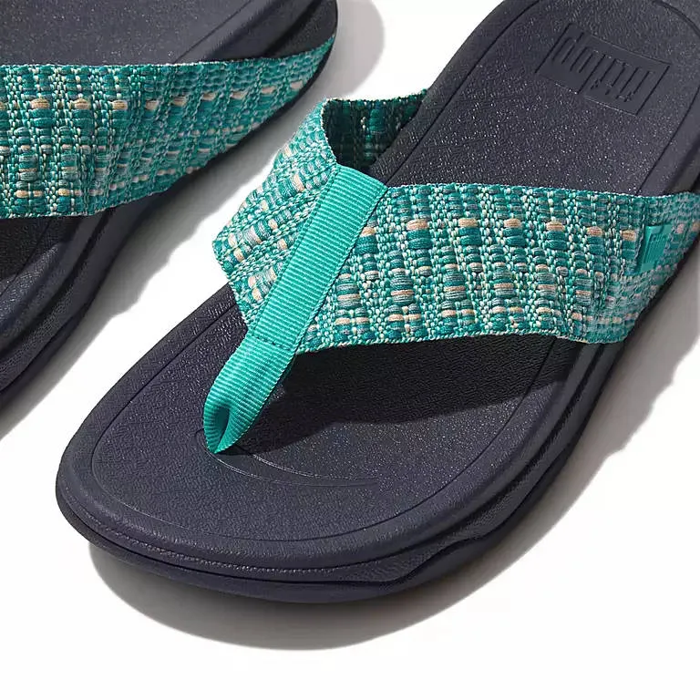 FitFlop Womens Surfa Geo Webbing Tahiti Blue