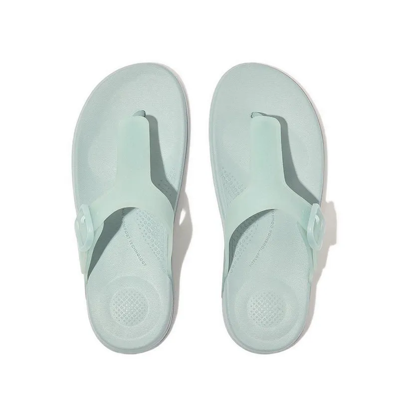 Iqushion Translucent Adjustable Buckle Flip-Flops