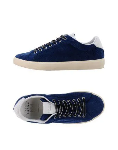 Leather Crown Man Low-tops & sneakers Bright blue 6 UK