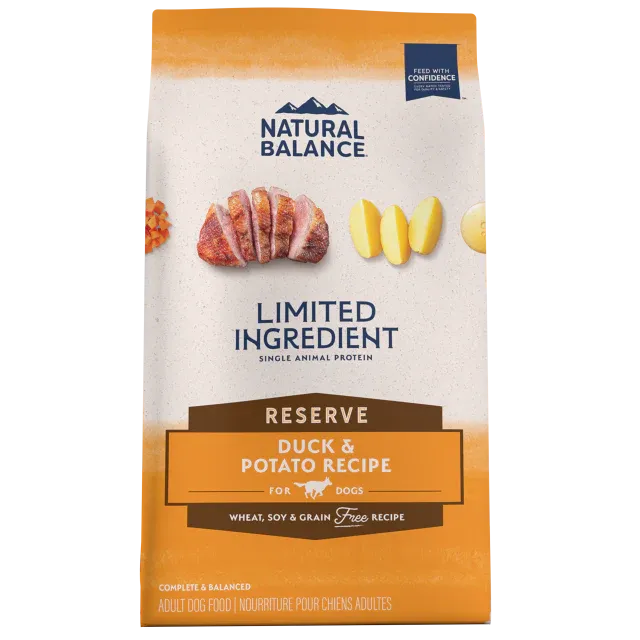 Natural Balance Limited Ingredient Reserve Grain Free Duck & Potato Recipe Dry Dog Formula