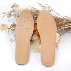 Naturally Tanned Sheepskin Insoles with Perforated Design