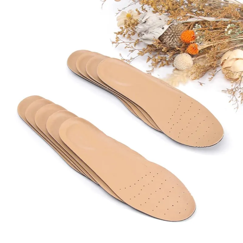 Naturally Tanned Sheepskin Insoles with Perforated Design