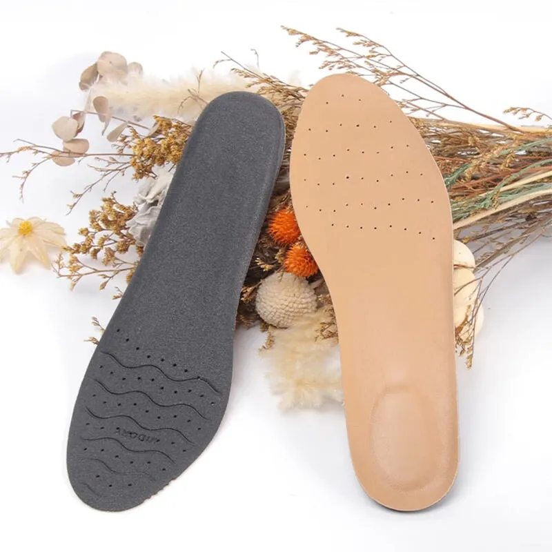 Naturally Tanned Sheepskin Insoles with Perforated Design