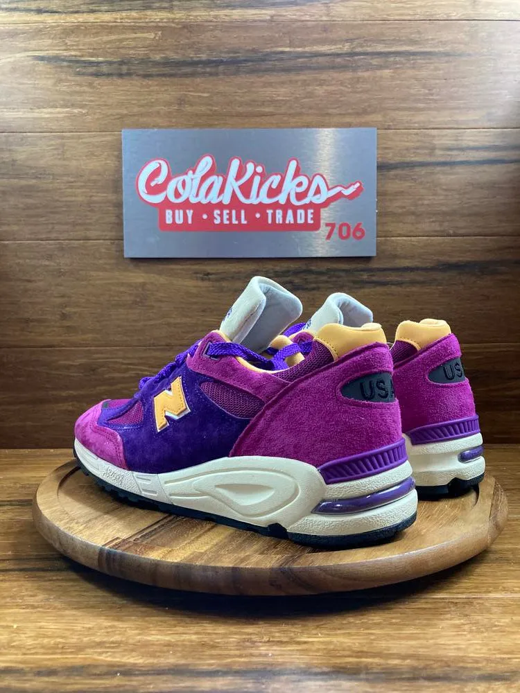 New Balance 990v2 MiUSA Teddy Santis Purple Yellow