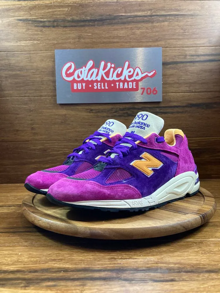 New Balance 990v2 MiUSA Teddy Santis Purple Yellow