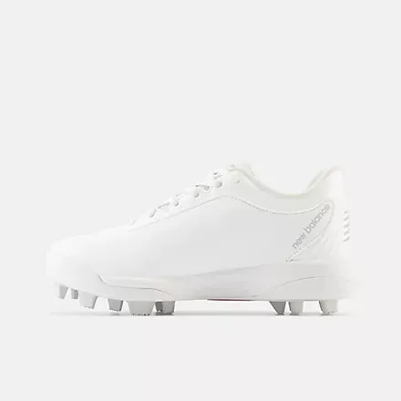 New Balance J4040v7 Rubber Molded Youth Cleat - White