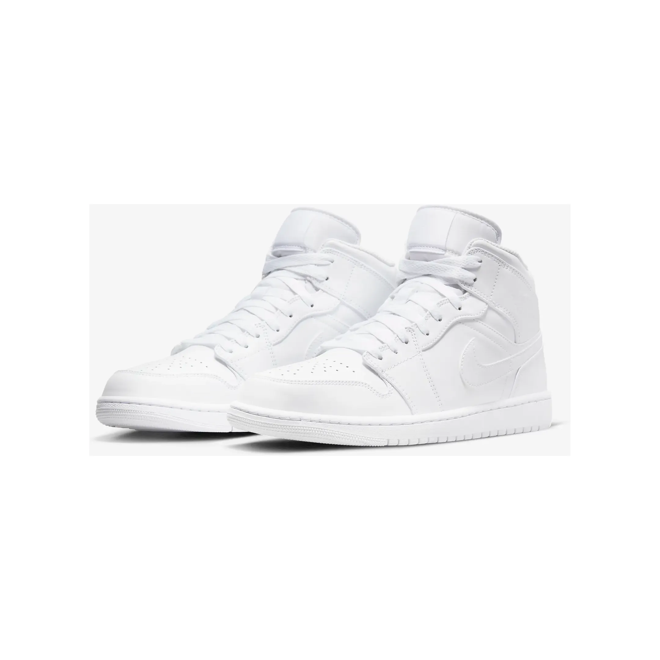 Nike Men's Air Jordan 1 Mid Shoes - All White