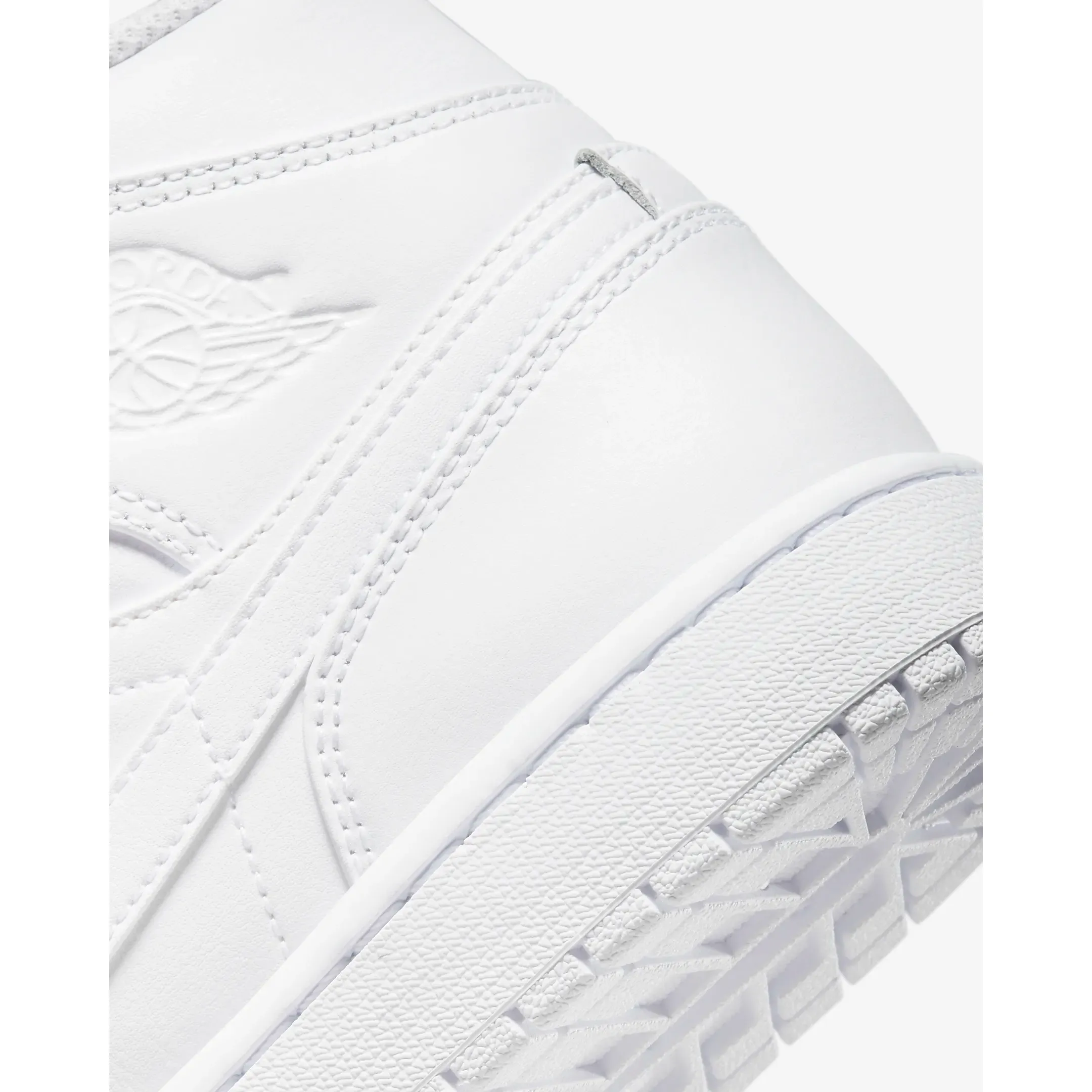 Nike Men's Air Jordan 1 Mid Shoes - All White