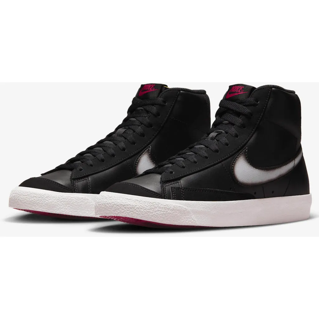 Nike Men's Blazer Mid '77 Vintage Nas Shoes - Black / Summit White / Noble Red