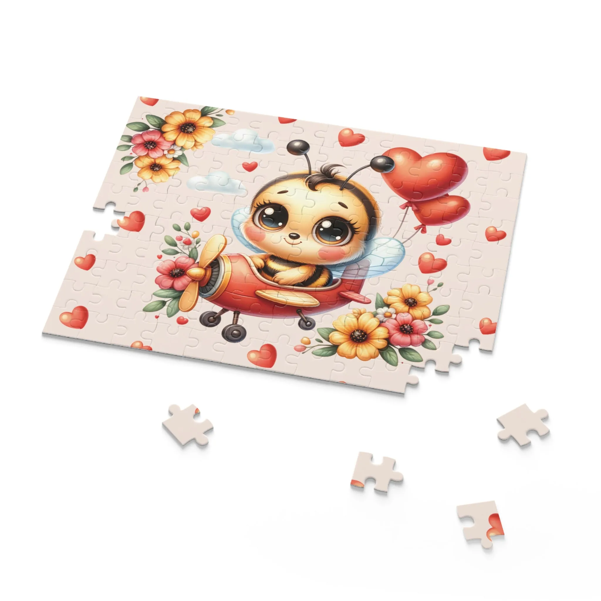 Personalised/Non-Personalised Puzzle, Bee in Plane (120, 252, 500-Piece)