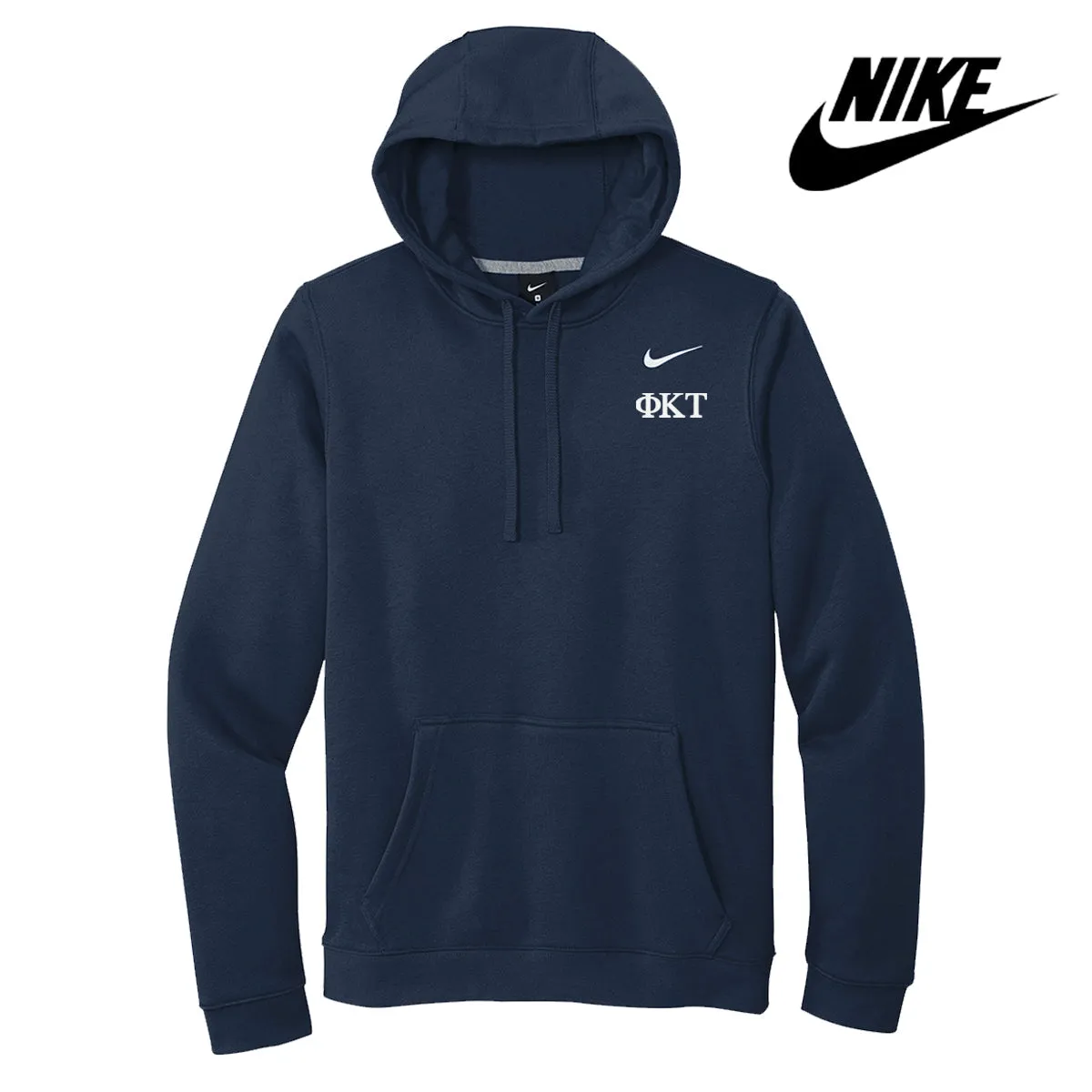 Phi Tau Nike Embroidered Hoodie