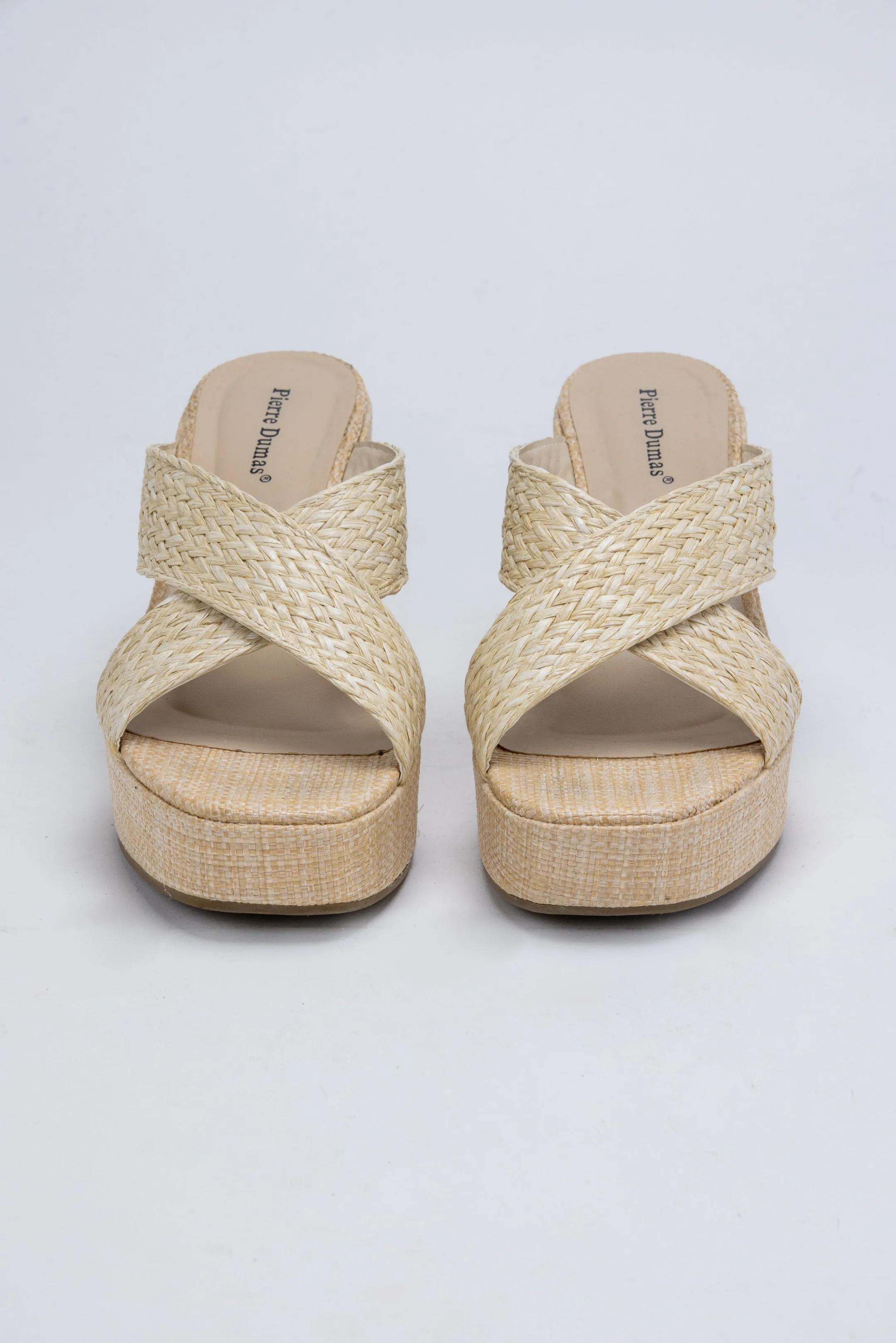 Pierre Dumas Cross Weave Picnic Basket Sandals