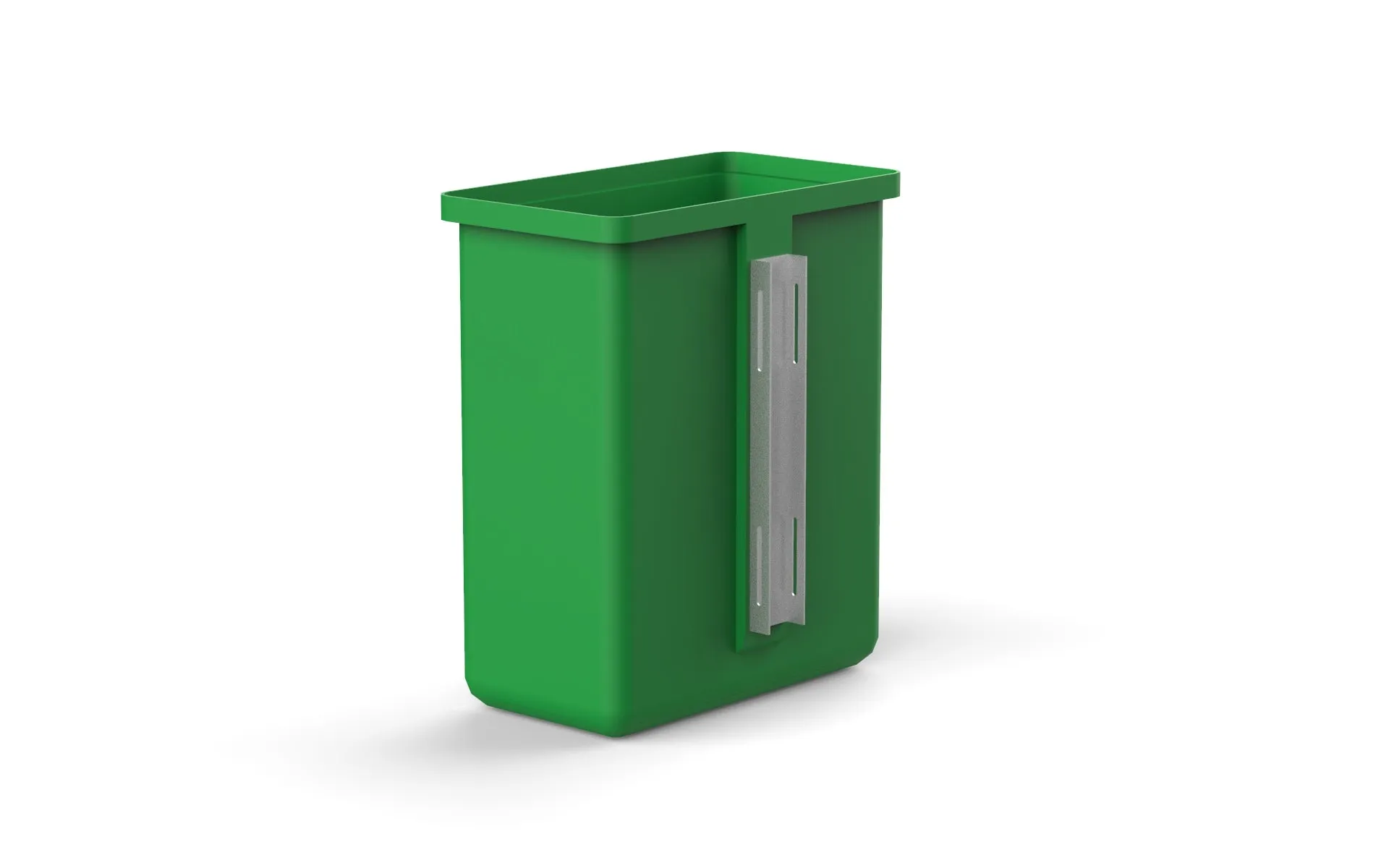 Rectangular 25L Pole Bin