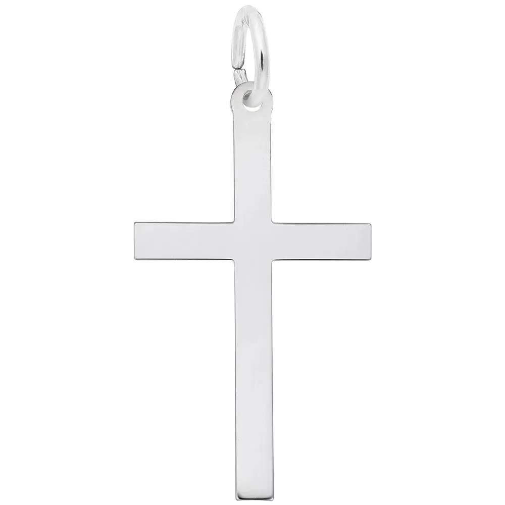 Rembrandt Charms - Large Plain Cross Charm - 4905