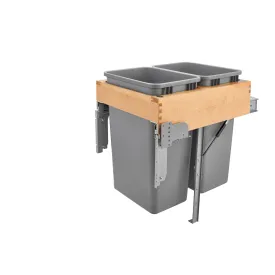 Rev-A-Shelf / 4WCTM-RM-2150DM-2 / Wood Top Mount Pullout Trash/Waste Container w/ Soft-Close/Open