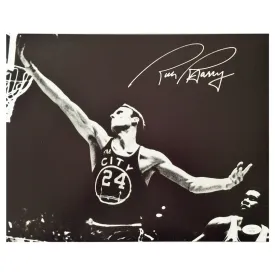 Rick Barry Signed Pose 1 Basketball 11x14 Photo (JSA)