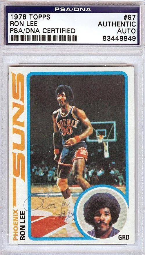 Ron Lee Autographed 1978 Topps Card #97 Phoenix Suns PSA/DNA #83448849