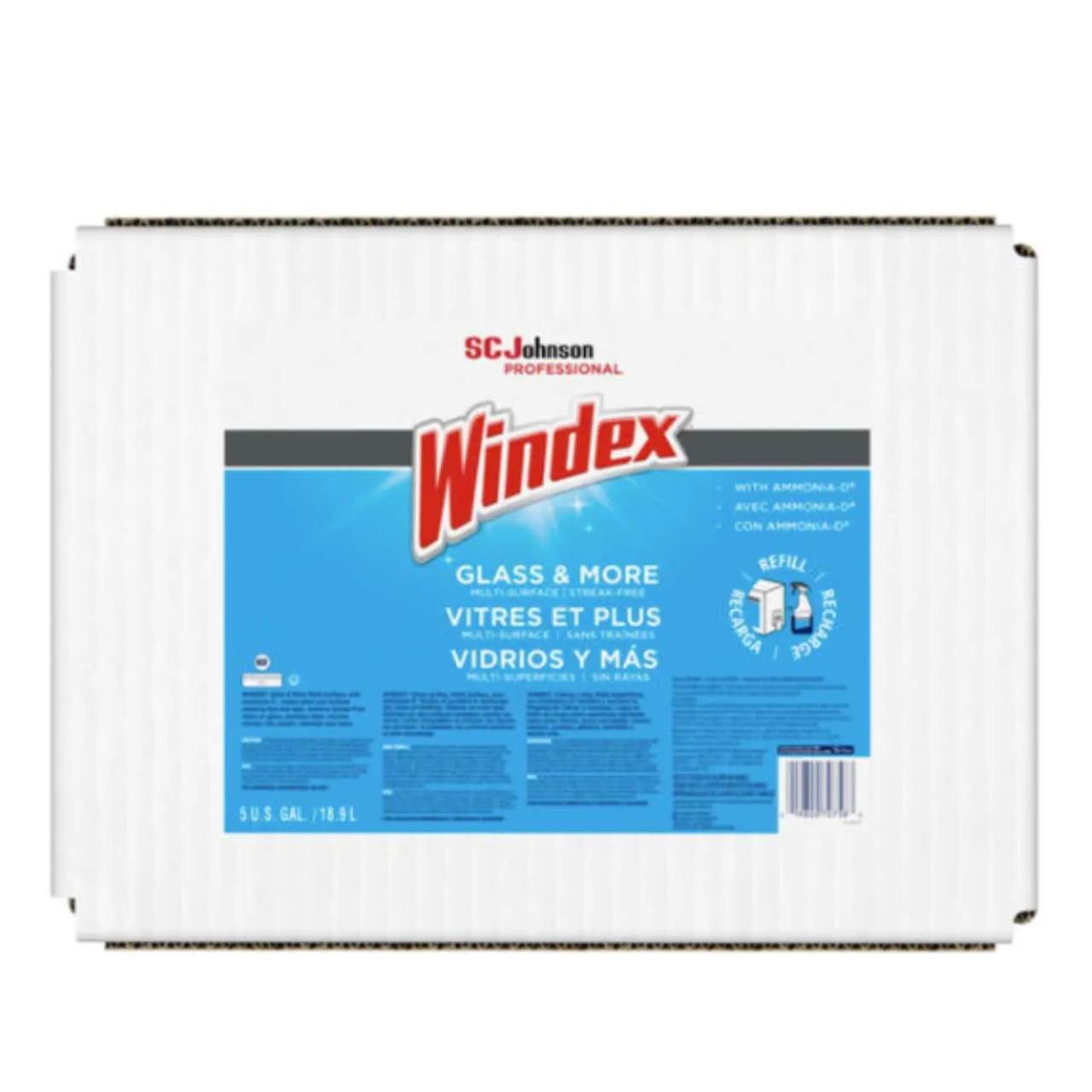 SC Johnson Professional® Windex® Glass & More Multi-Surface, Streak-Free Cleaner | Case of 3.78 L x 4