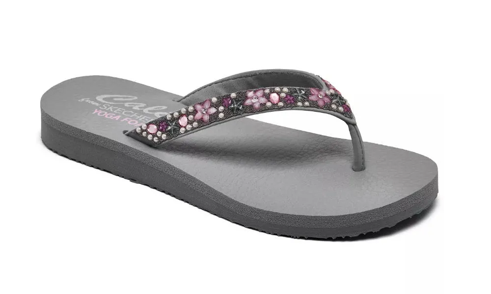 Skechers Womens Meditation Dancing Daisy Grey