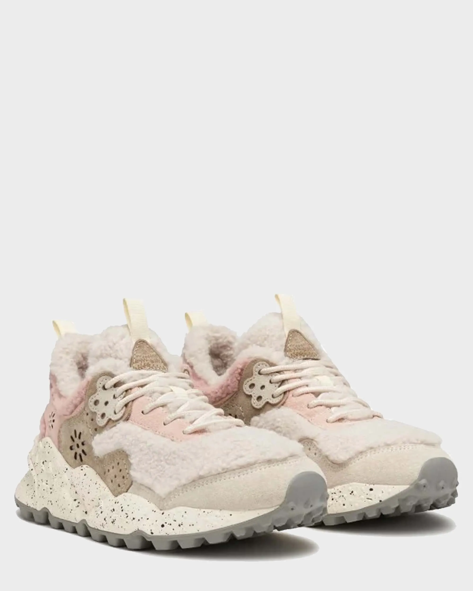 Sneakers KOTETSU Flower Mountain Bianco-Rosa