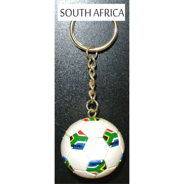 South Africa Soccer Ball Metal Key Chain