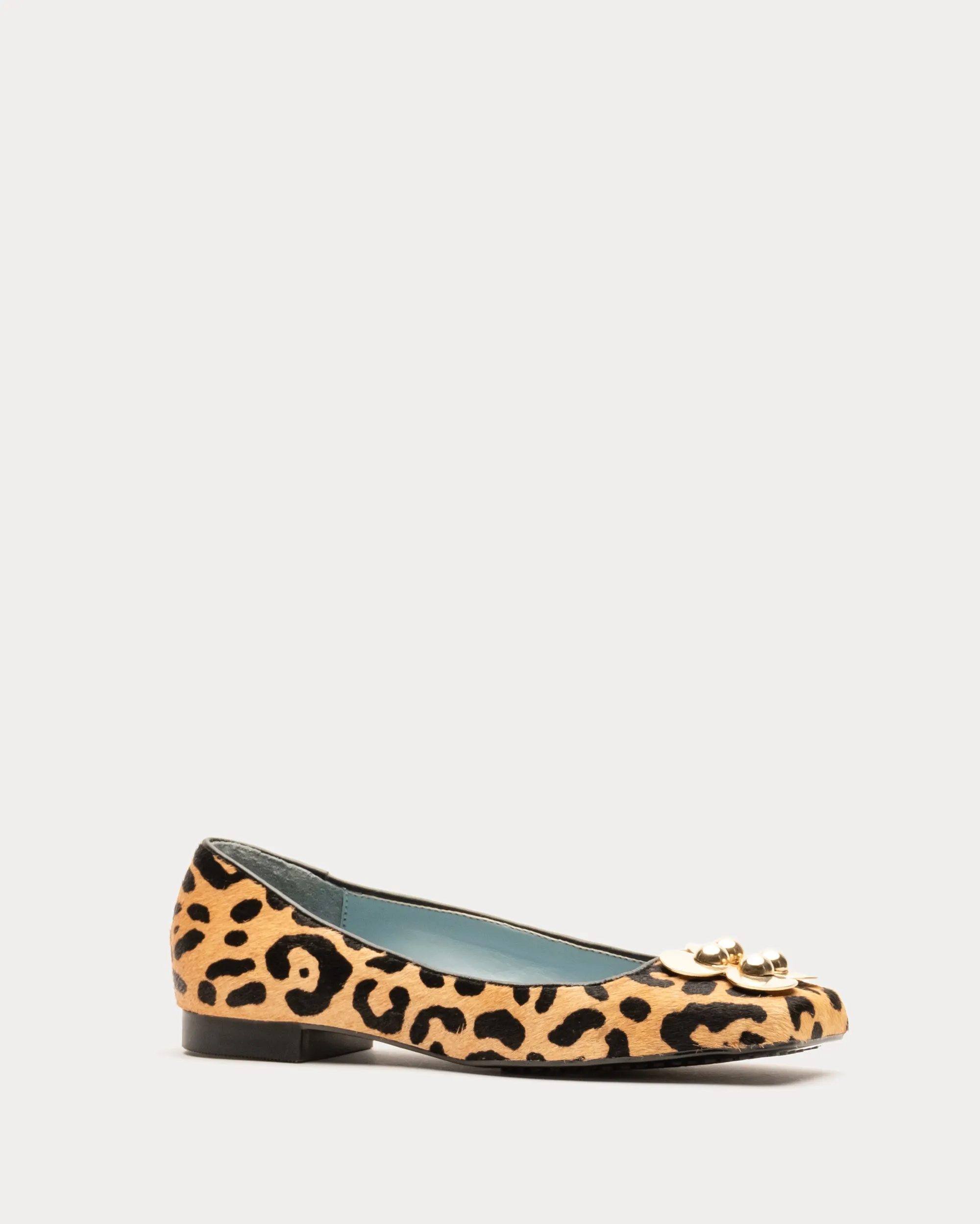 Square Toe Leopard Print Ballet Flat