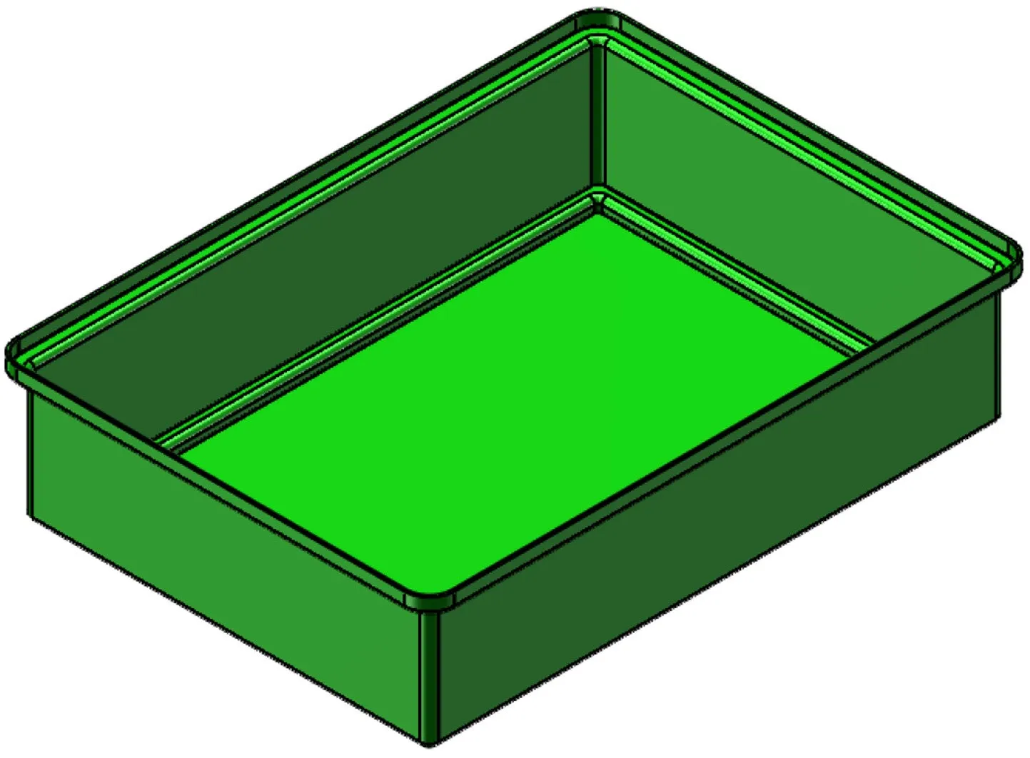 Stacking Base Bin Rectangular Flange (SB)