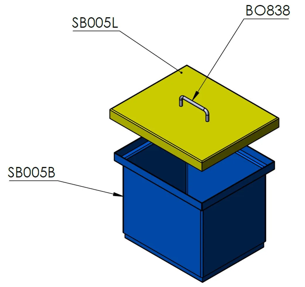 Stacking Base Bin Rectangular Flange (SB)