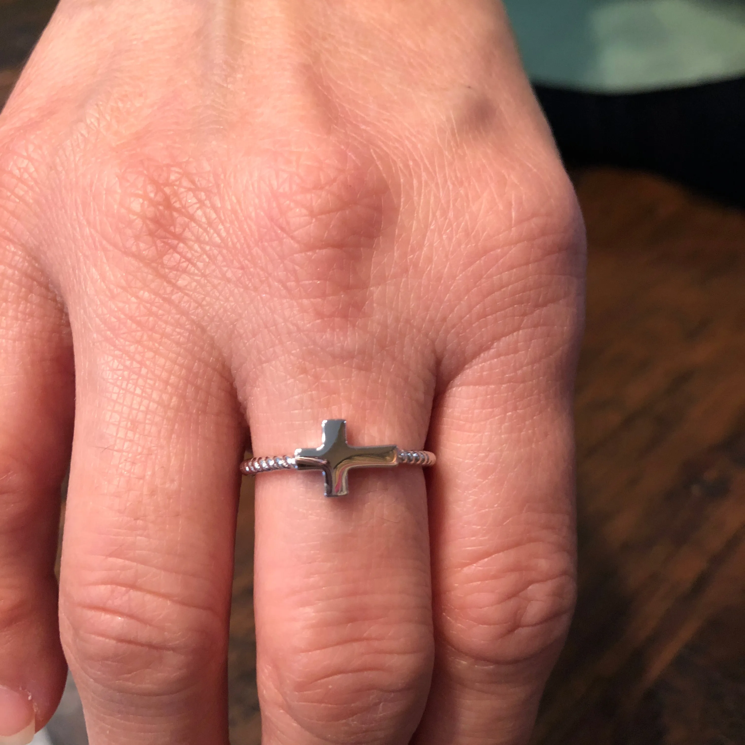 Sterling Silver Bold Cross Ring