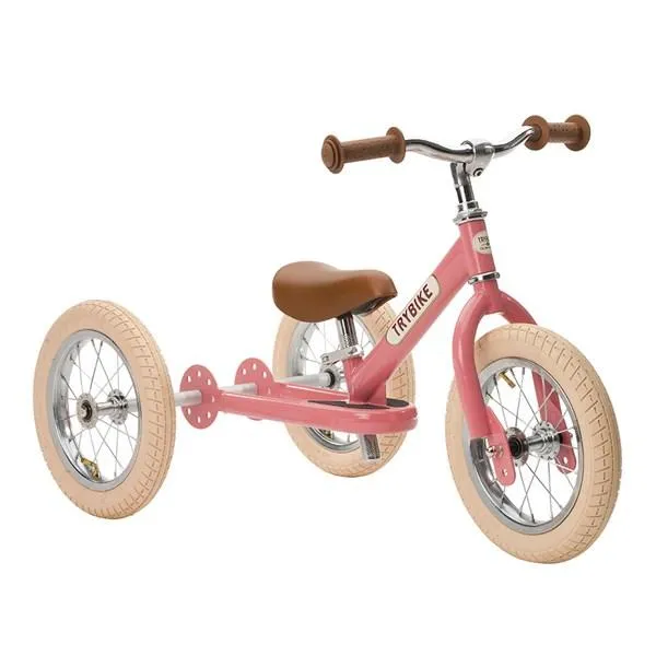 Trybike 2-in-1 Trike & Balance Bike - Pink