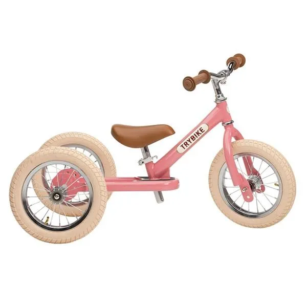 Trybike 2-in-1 Trike & Balance Bike - Pink