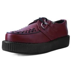 T.U.K Cherry Red TUKSkin Vegan Viva Low Creeper