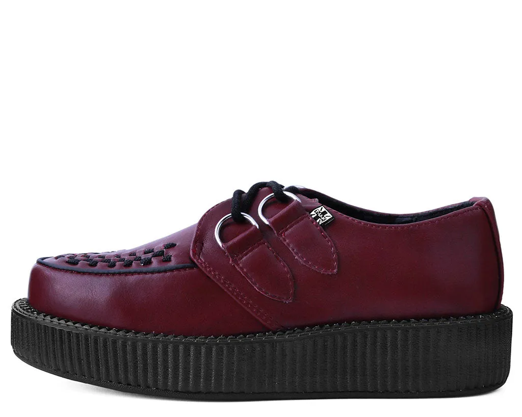 T.U.K Cherry Red TUKSkin Vegan Viva Low Creeper